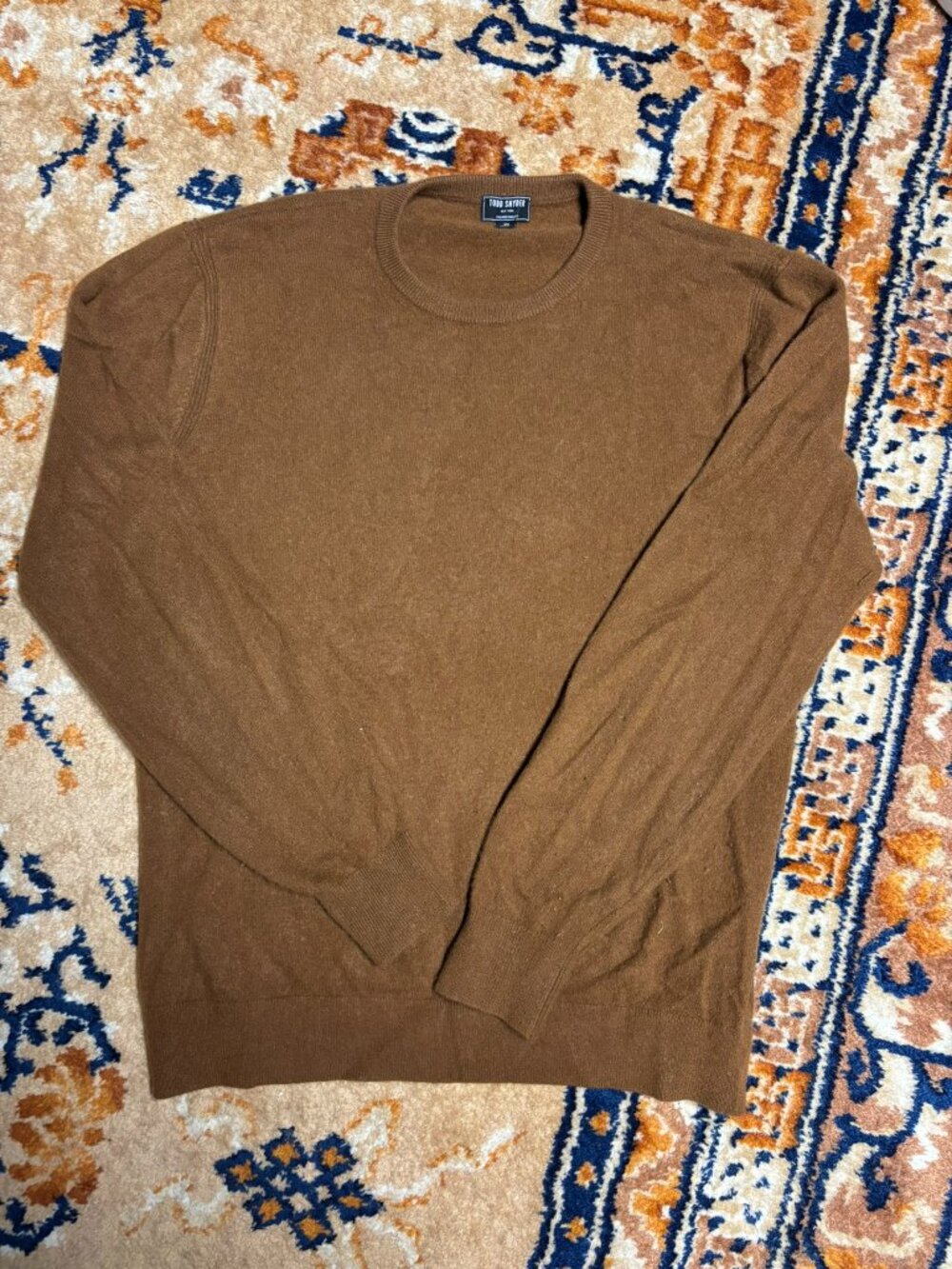 Todd Snyder Cashmere Tobacco Sweater XL